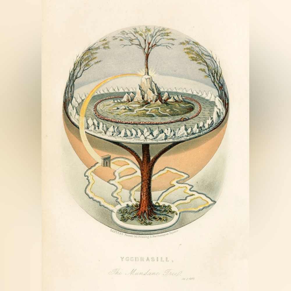 Vintage Yggdrasil Art Print